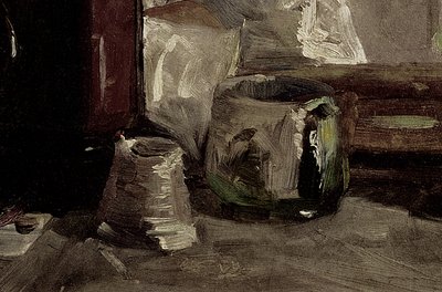 Self Portrait (detail) by Henri de Toulouse Lautrec